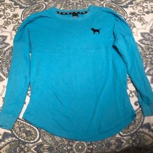 Victoria’s secret pink pullover blue fits large